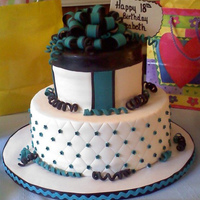 18Th Birthday Cake This original idea for this cake was 'supposed' to be a "gift cake"... but it didn't quite turn out as planned! Oh...