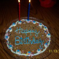 Birthday Cookie Simple Birthday Cookie with Buttercream Dream icing