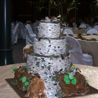 Birch Bark Wedding everything was edible except for the wires