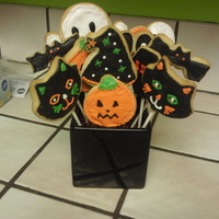 Halloween Bouquet Halloween Cookies for a fall festival.