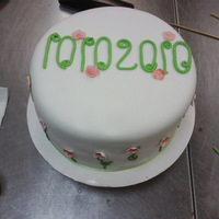 Garden Cake Couples 10 year anniversary, they wanted a simple garden theme cake. It was fun to make :)