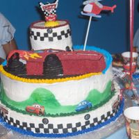 Dylans 3Rd Birthday Cars Cake 