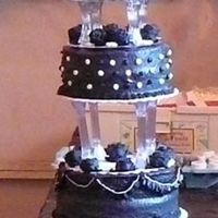 Halloween Wedding Cake This cake was for a Halloween party for my 8th grade daughter and her friends. They had a mock "wedding"