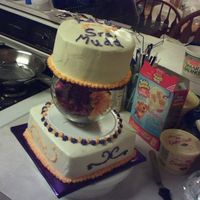 Last Day Of School 8Th Grade we used a regular glass flower bowl for a seperator, all BC frosting.