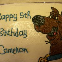 Scooby Do Another cream cheese icing and hand filled in. Oh yeah and before I knew anything about piping gel transfers and how I would hole punch wax...