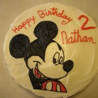 Mickey Mouse Cream Cheese icing and before I knew anything about buttercream transfers or how to make any shells, flowers, etc... :o) I use to do all my...