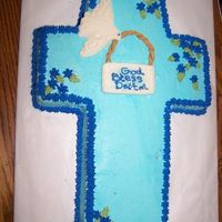 Christening Cake This is a christening cake for my sisters friends son. My mother actually made this one!