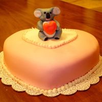 My 1St Fondant Cake. well, I didn't go to a class, but this was my 1st fondant cake, was a birthday cake for my husband. :)