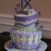 Meagan's 18Th Birthday Cake Based on Sugarshack's awesome topsy turvy cake. Made with tons of help from her new DVD. I highly recommend it! Thanks Sharon for...