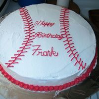 Baseball Cake This is a last-minute cake for my dad's birthday.