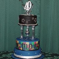 Disco Theme This cake was inspired by all the fabulous disco cakes in the gallery, thanks everyone for sharing xx I had some trouble with the toppper,...