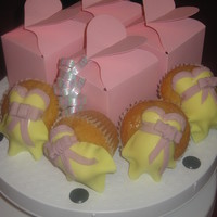 Baby Shower Tummy Cupcakes basic sponge cupcake, decorated with fondant pregnant tummy toppers.