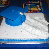 Graduation Cake I made this cake for my son's 4 year old preschool graduation. All of the names of the children are listed on the invitation and...