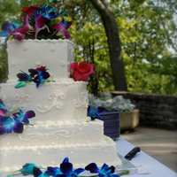 Audra's Wedding Cake This cake was made with BC icing and real flowers.