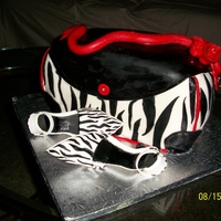 Zebra Purse With Matching Shoes 