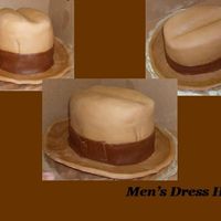 Men's Dress Hat My customer really loved this cake! It was a difficult because the brim cracked on me. I would have like it to look dressier
