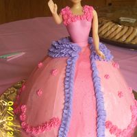 Doll Cake First time attempt of this doll cake. Special request of my daugther for her 4th bday. She want pink dress for a doll cake. It's not...