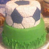 Soccer Cake all buttercream