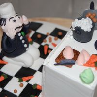 Chef Cake my little brother work as a chef an i made this cake to him so he can have somthing good to bring to his coworkers:-)