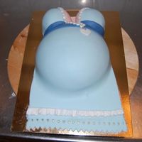 Belly my sisters baby shower cake