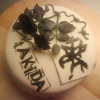 Takida Cake birthday cake to one of my best friend.this is here favorite swedish rock band groupe