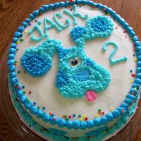 Blues Clues Blue's Clues cake - all buttercream