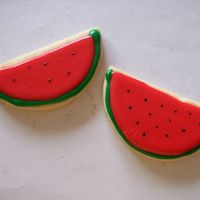 Watermelon Cookies NFSC with Toba's Glace...love that stuff!