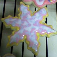 Snowflake Butter cookie with Toba's glace.