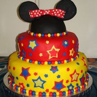 Mickey Mouse Club House Cake I made this for my niece's 3rd Birthday. She had a Mickey Mouse Clubhouse party. I didn't want to make the actual clubhouse so...