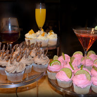 Cocktail Cupcakes Chocolate Red Wine, Mimosa, & Cosmopolitan Cupcakes