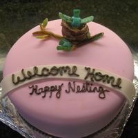 Happy Nesting For my sister when she came home with her little girl. The idea came from a small wooden mobile that I gave her for the nursery. It was...