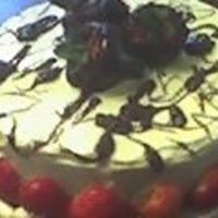 Red Velvet With Chocolate Dipped Strawberries Cream Cheese Icing And Extra Strawberries 