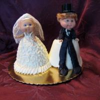 Mini Bride And Groom Dolls Mini Cabbage Patch dolls made into bride and groom.