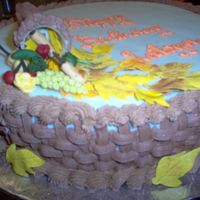 Fall Birthday I decorated this Fall Birthday cake for a friend who didn't want the traditional cake with flowers, etc. She also wanted a lot of...