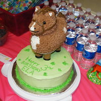 3D Horse Cake Horse was made from Wilton's 3D duck pan. It was very difficult to make and I was a nervous wreck when we had to deliver it!