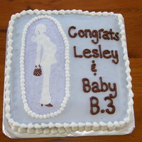 Baby Shower Cake This was my first attempt at a frozen buttercream transfer. Actually, it's been my only attempt so far! I was surprised that the color...