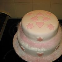 Christening Cake I made this for my daughter's christening last week. It was my first 'public' cake!