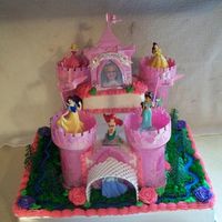 Princess Castle This was a decopac kit. It was white cake iced w/buttercream.