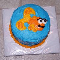 Dorothy The Fish This is a smash cake made to go with the Elmo cake I made. All iced w/buttercream.