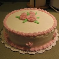 Wilton Course I Final Cake This is my final project for wilton course I... I only did 3 roses because I wanted to make sure I finished it in class. These are the...