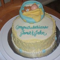 A Cake For A Baby Boy Or A Baby Girl 