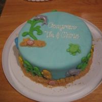 Sea-Themed Cake For Baby Shower 