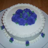 Course 1 Final Cake This was my final cake for Wilton Course 1. It's a yellow cake w/ buttercream. I'm so proud!
