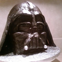 Darth Vadar 3D Cake I found a how to on how to make this cake on Cakecentral.com and did the best I could. I made it for a Groom's cake. I couldn't...