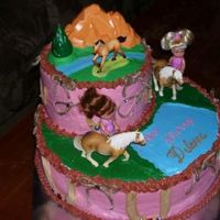 Horses Horses with cowgirl dolls