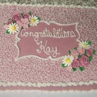 Cornelli Lace Frosted in BC with RI flowers. TFL