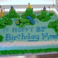 Frogs On A Cake 