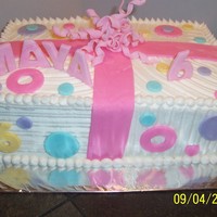 6 Year Old Birthday This is buttercream with fondant accents.