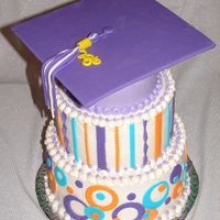Graduation Cake Top View Same cake as previously posted, top view.