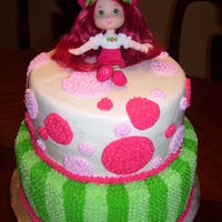 Strawberry Shortcake Two tiers, 10 and 8 inch rounds. All BC!